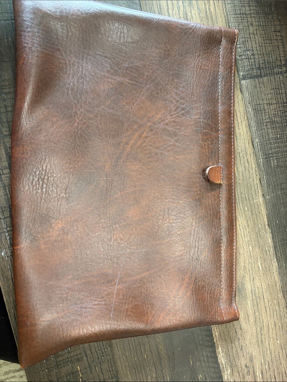 Classic Brown Leather Laptop Sleeve - Sleek Professional Carry